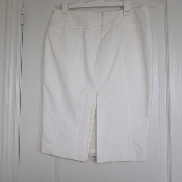 Club Monaco white cotton pencil skirt size 10 - Picture 2 of 8
